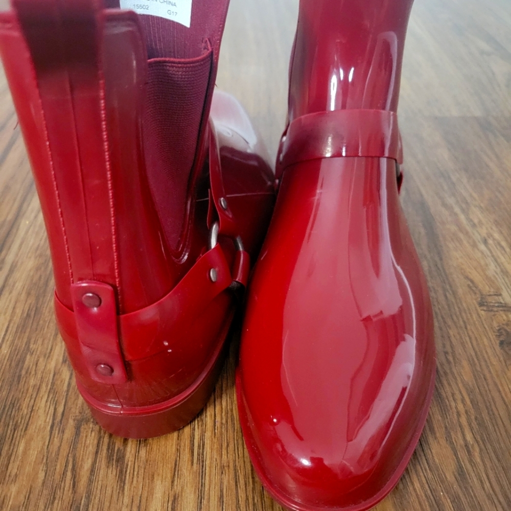 Lauren by Ralph Lauren Burgundy Rain Boots